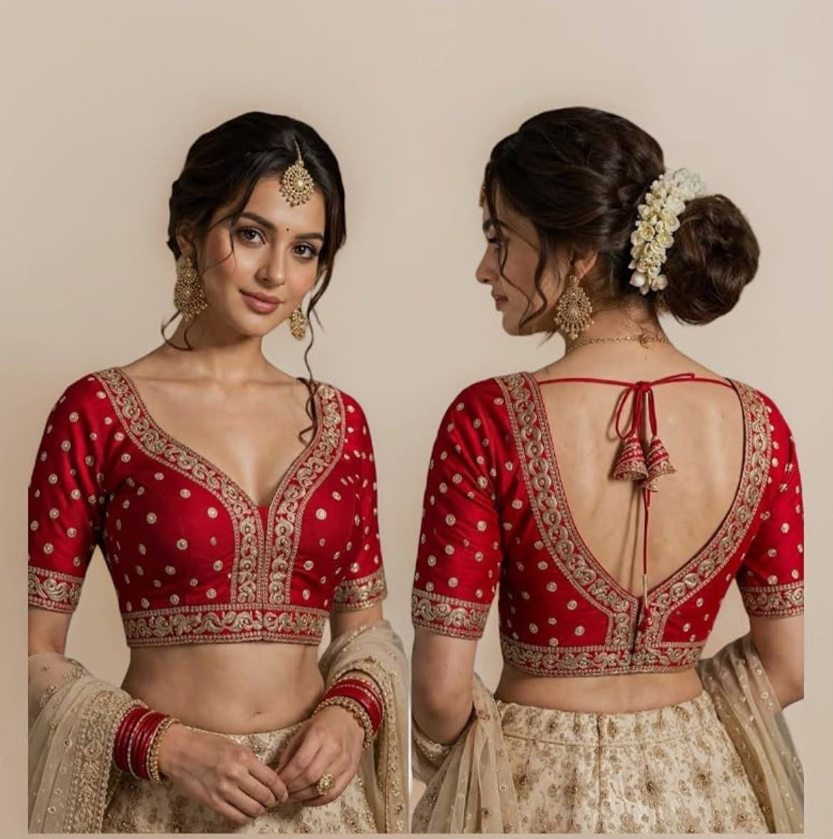 Heavy Jari & Thread Work PartyWear Readymade Blouse in 5 Colors