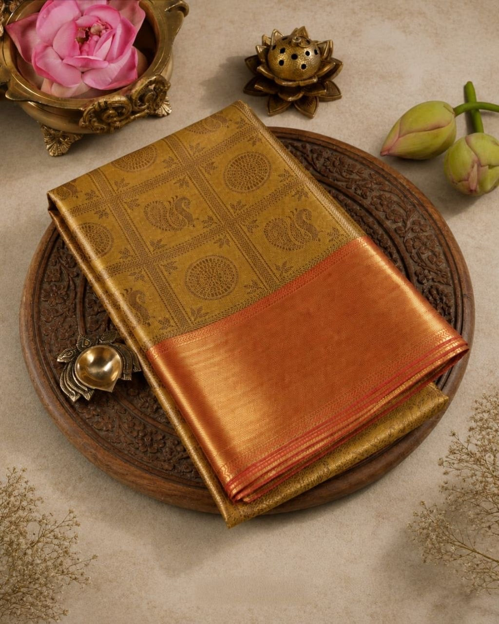 Premium Banarasi Cotton Soft Silk Saree - Nita Ambani Inspired