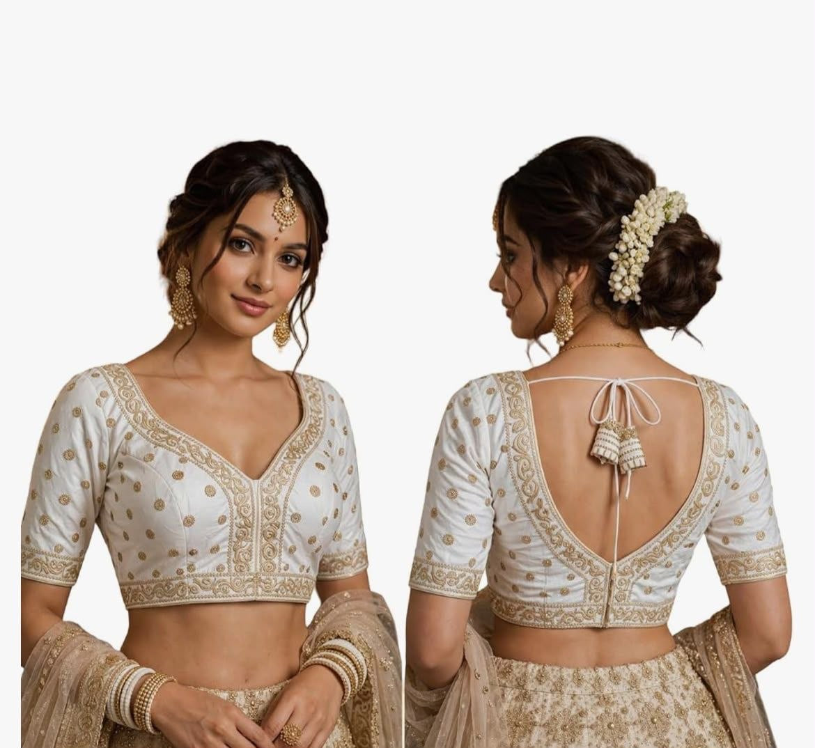 Heavy Jari & Thread Work PartyWear Readymade Blouse in 5 Colors