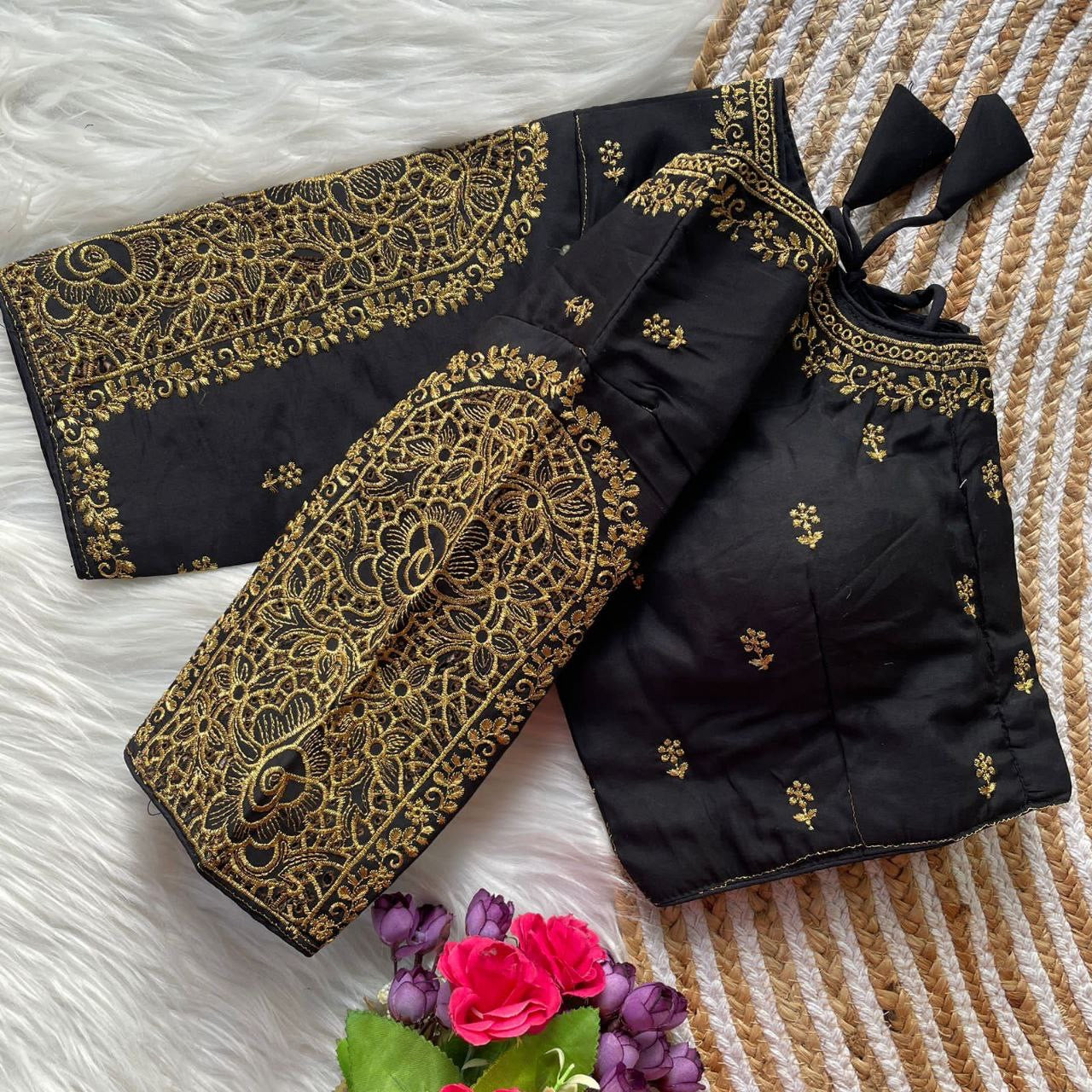 Zari Handwork Silk Readymade Blouse