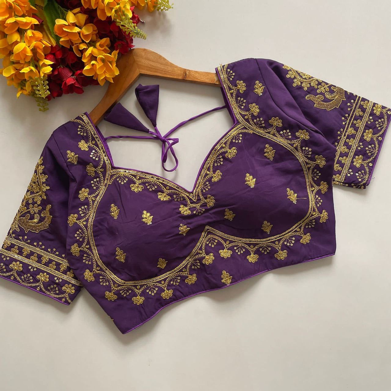 Mumtaz Cut Royal Jodha Bridal Zari work Readymade Blouse