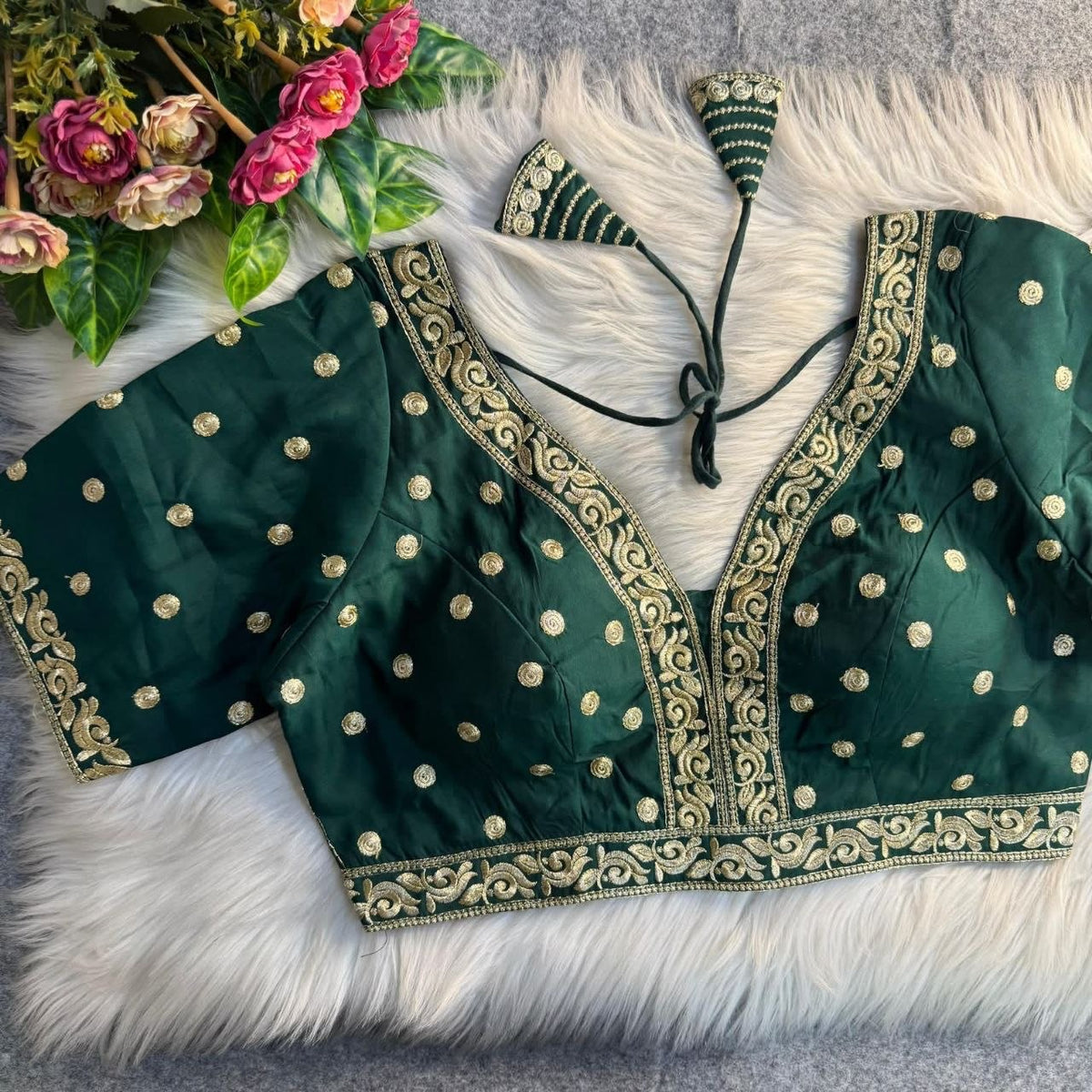 Heavy Jari & Thread Work PartyWear Readymade Blouse in 5 Colors