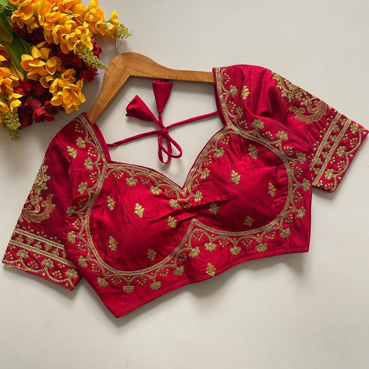 Mumtaz Cut Royal Jodha Bridal Zari work Readymade Blouse