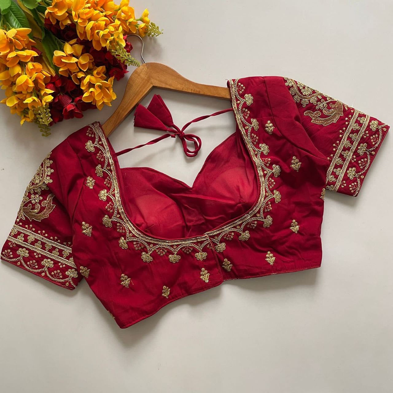 Mumtaz Cut Royal Jodha Bridal Zari work Readymade Blouse