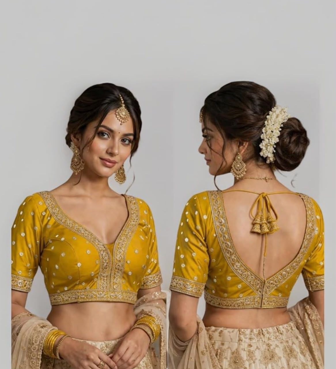Heavy Jari & Thread Work PartyWear Readymade Blouse in 5 Colors