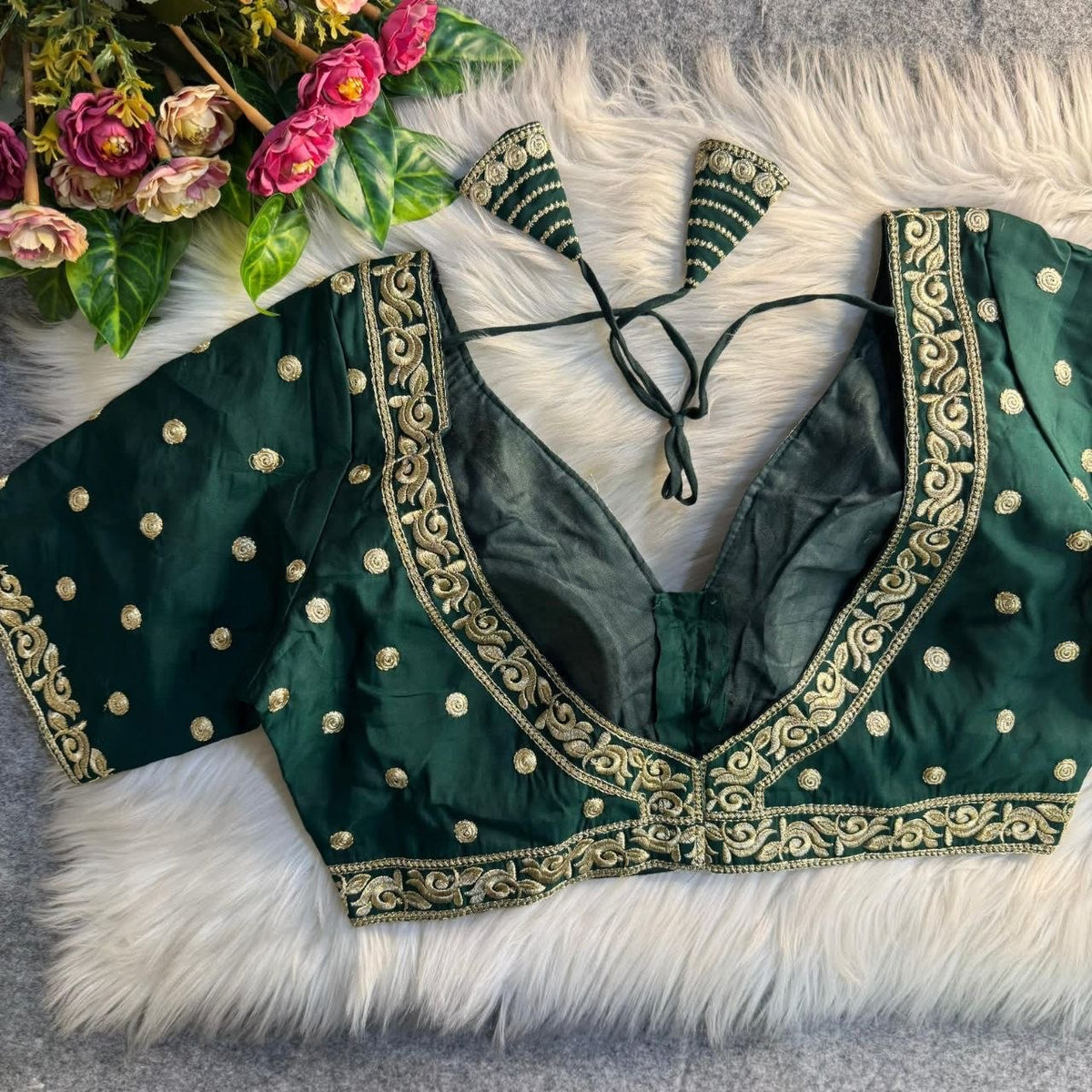 Heavy Jari & Thread Work PartyWear Readymade Blouse in 5 Colors