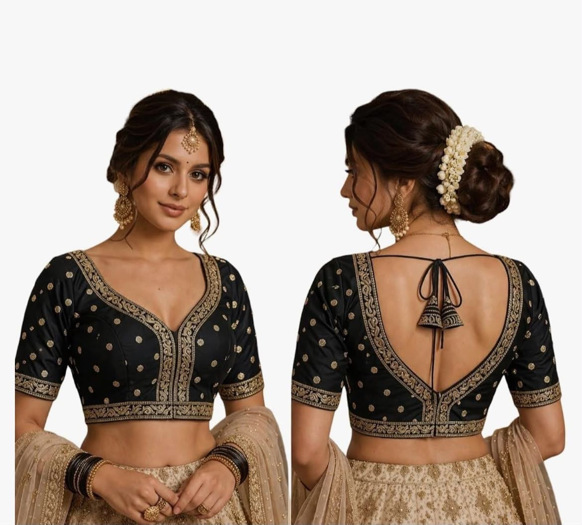 Heavy Jari & Thread Work PartyWear Readymade Blouse in 5 Colors