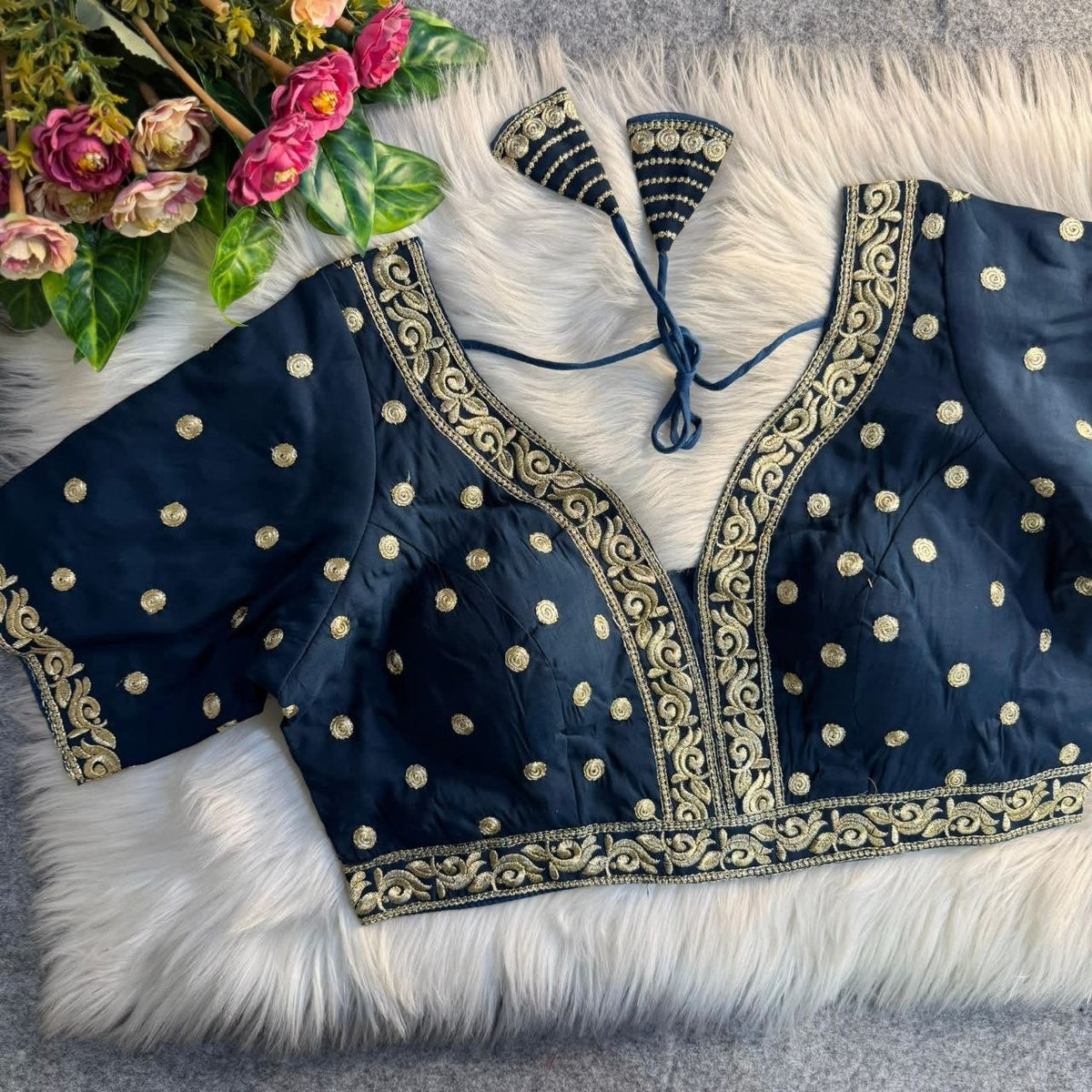 Heavy Jari & Thread Work PartyWear Readymade Blouse in 5 Colors