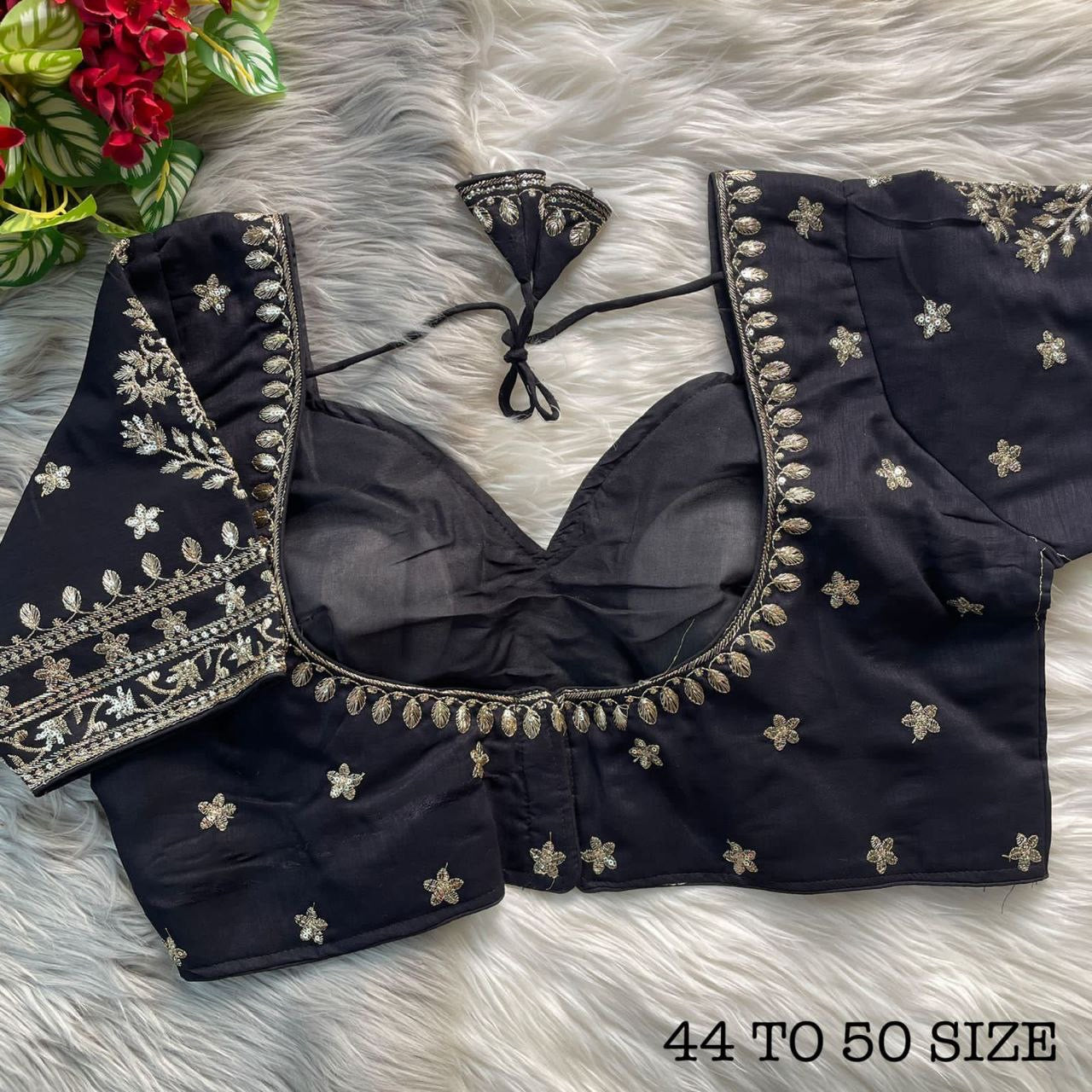 Plus Size Royal Jodha Bridal Zari work Readymade Blouse