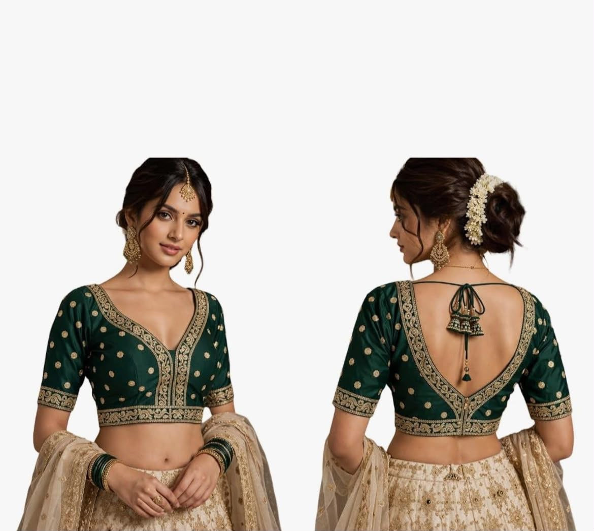 Heavy Jari & Thread Work PartyWear Readymade Blouse in 5 Colors